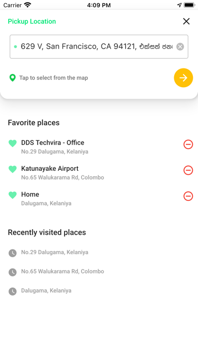 TaxiMe Sri Lanka Screenshot
