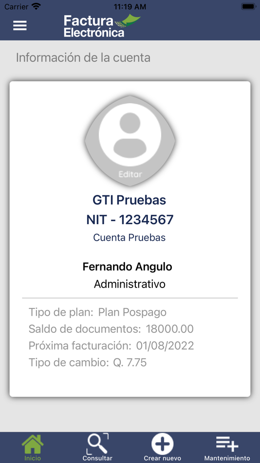 #2. GTI Factura Electrónica GT (iOS) Bởi: Gestión en Tecnología e Información