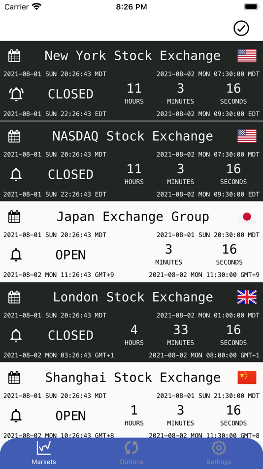 #1. Stock Exchange Hours (iOS) By: Lina Xu