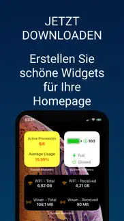 system usage - batterie widget iphone bildschirmfoto 1