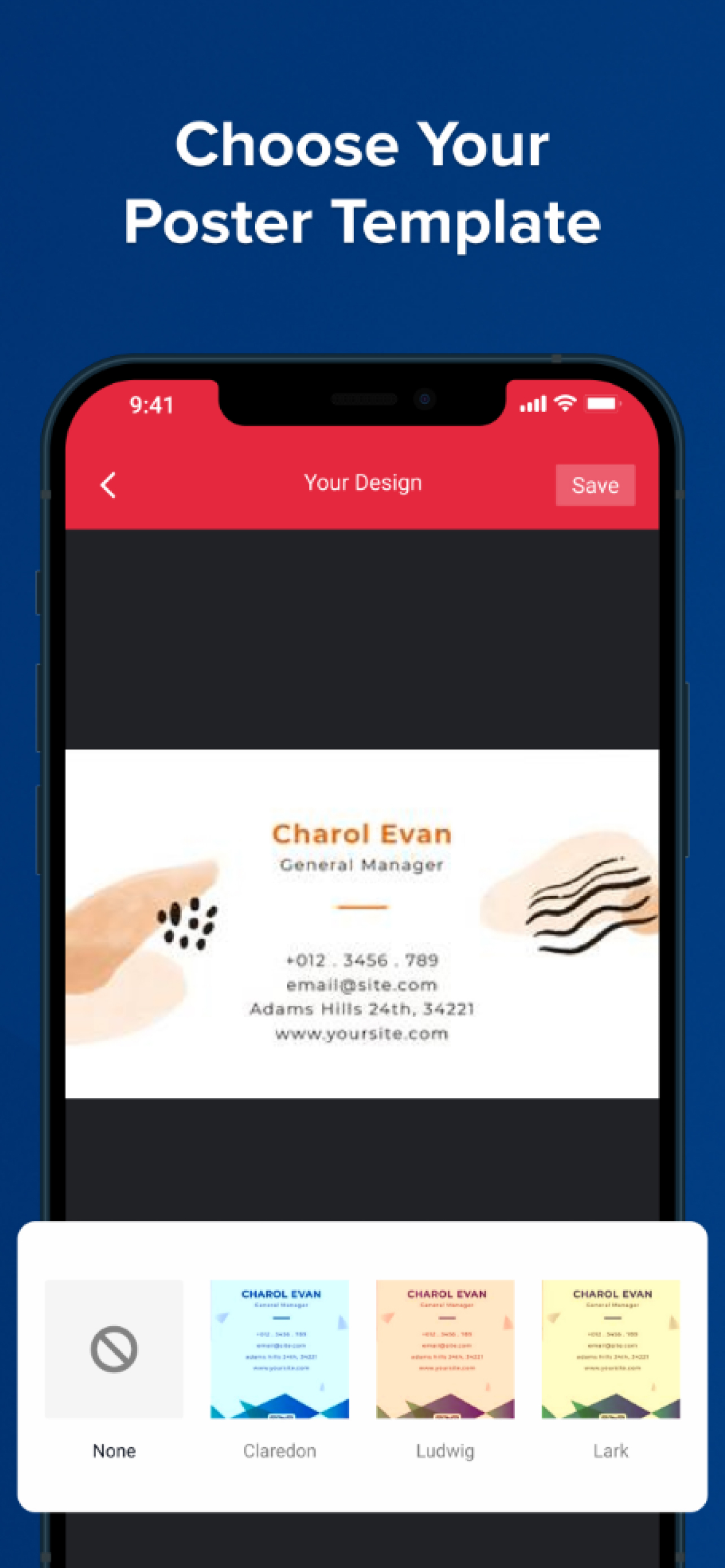 Business Card Maker - Editor screenshot 6