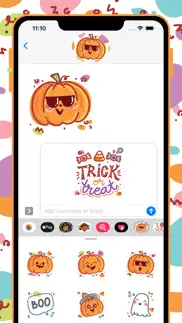halloween party stickers! iphone screenshot 2