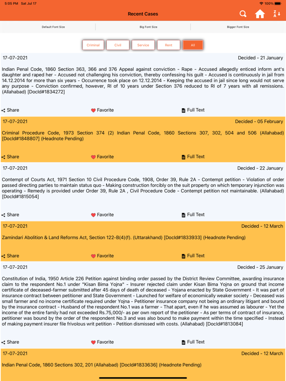 Screenshot #5 pour Allahabad Uttra. Legal Reports