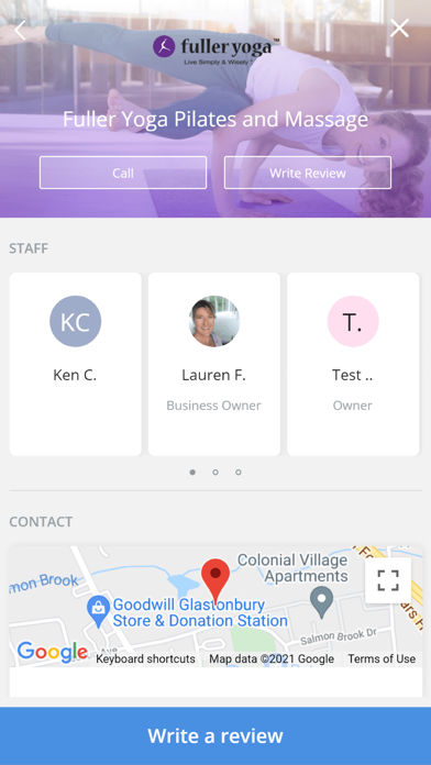 Fuller Yoga Pilates & Massage Screenshot