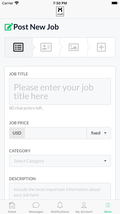 Xsell - Freelance Services Screenshot