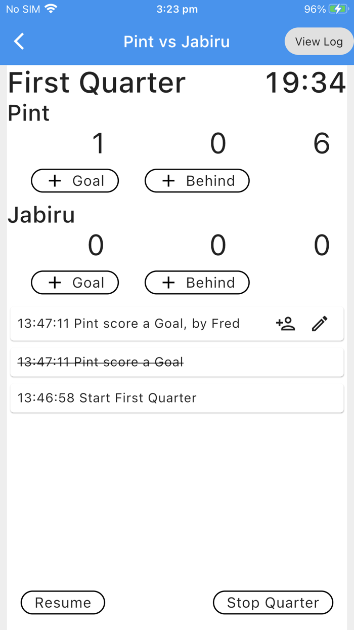 Aussie Rules Scoreboard
