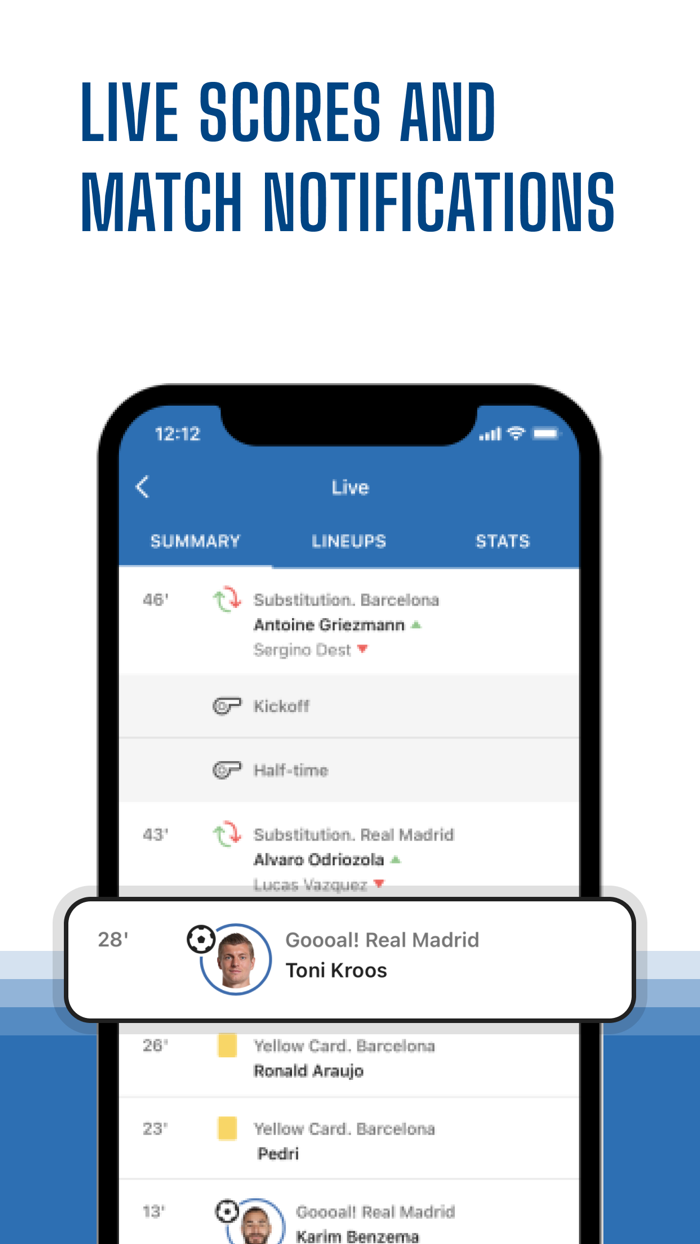 Real Live – soccer app