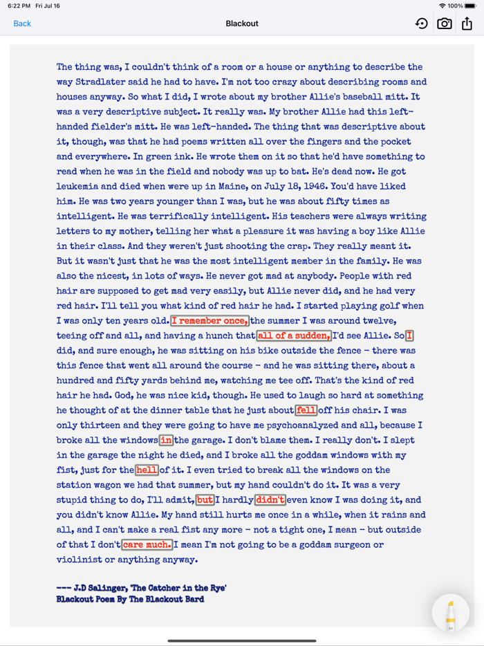 Blackout Bard Blackout Poetry