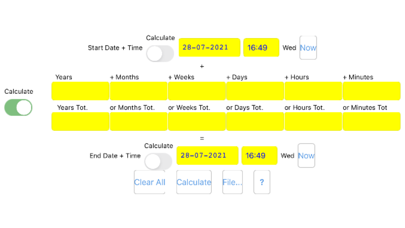 TimeDateCalculator Screenshot