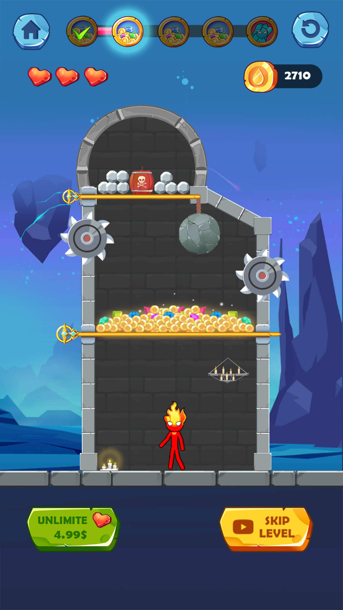 Fire and Water  Hero rescue