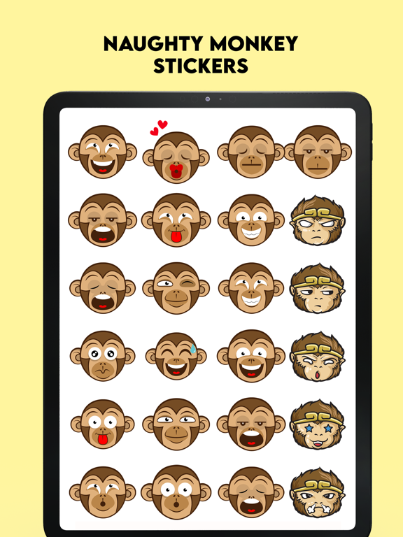 Screenshot #5 pour Naughty Monkey Stickers!