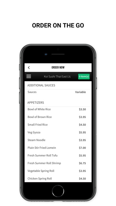Koi Sushi Thai East Nashville Screenshot