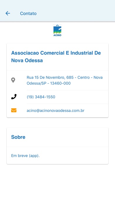 ACINO Nova Odessa Mobile Screenshot