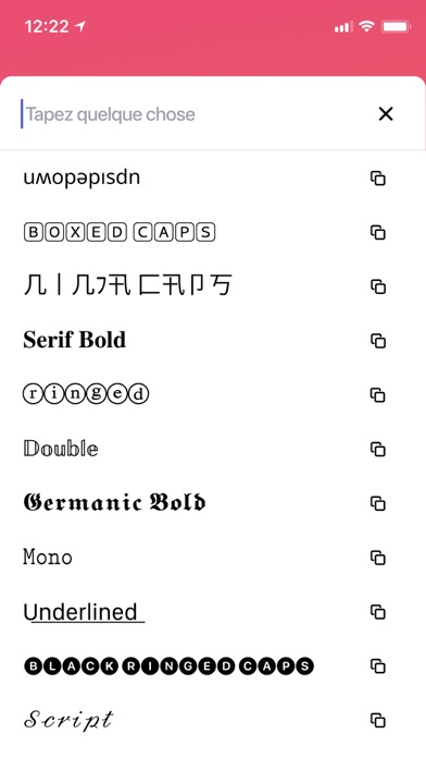 Screenshot #1 pour Fonts Keyboard & Cool Art Font
