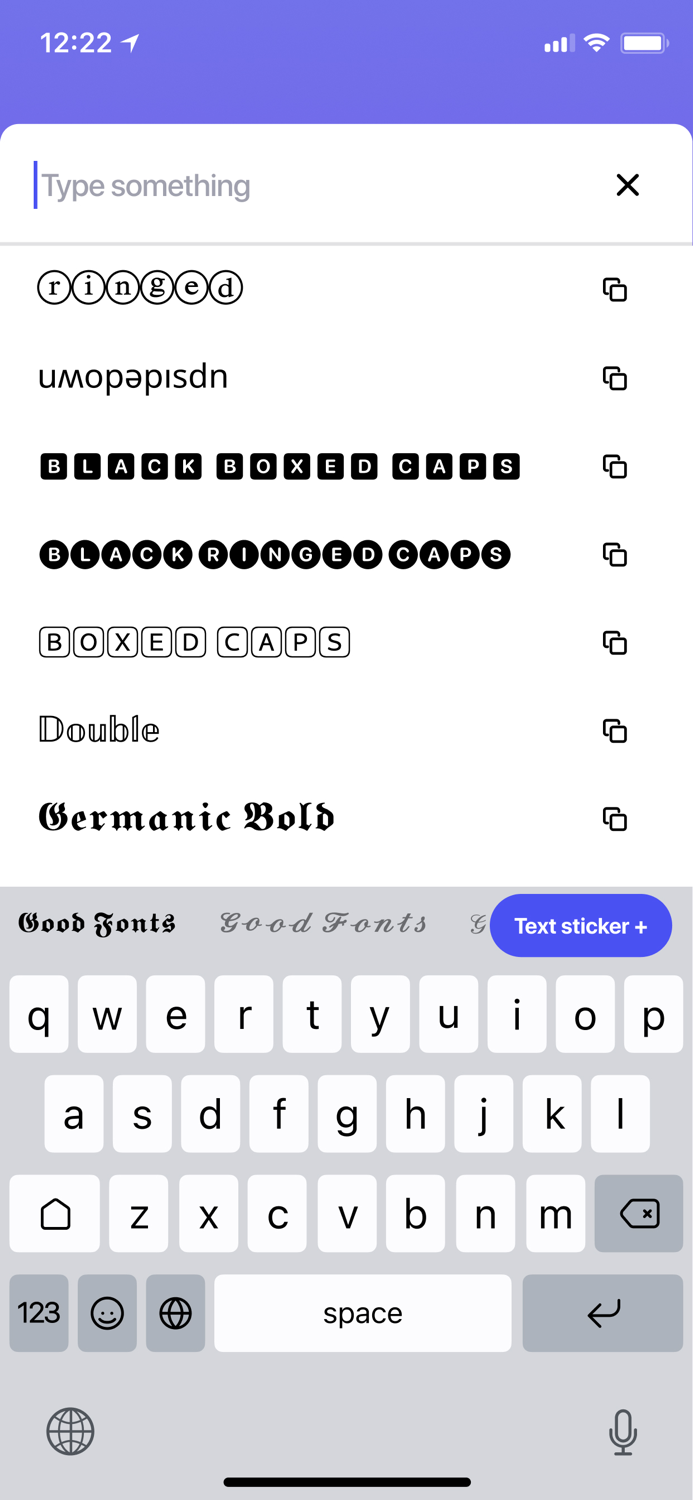 Good Fonts - Text Keyboard App