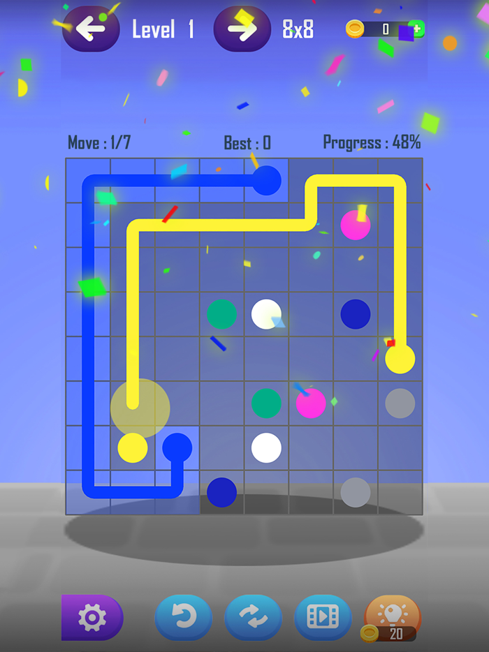 Line Puzzle Game-Color Connect