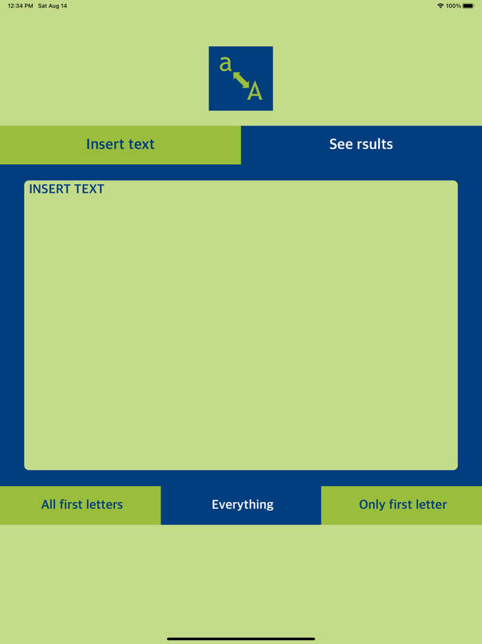 Text Uppercase Change to Caps