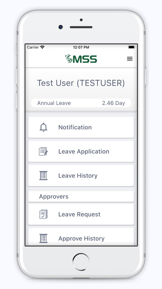 #2. 宏力保安電子假期管理系統(MSS eLMS) (iOS) By: Megastrength Security Services