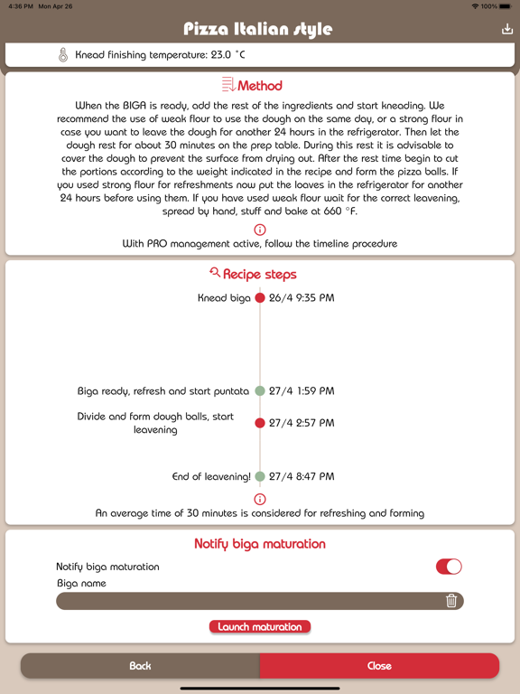 MasterBiga iPad screenshot 6 - Food & Drink app