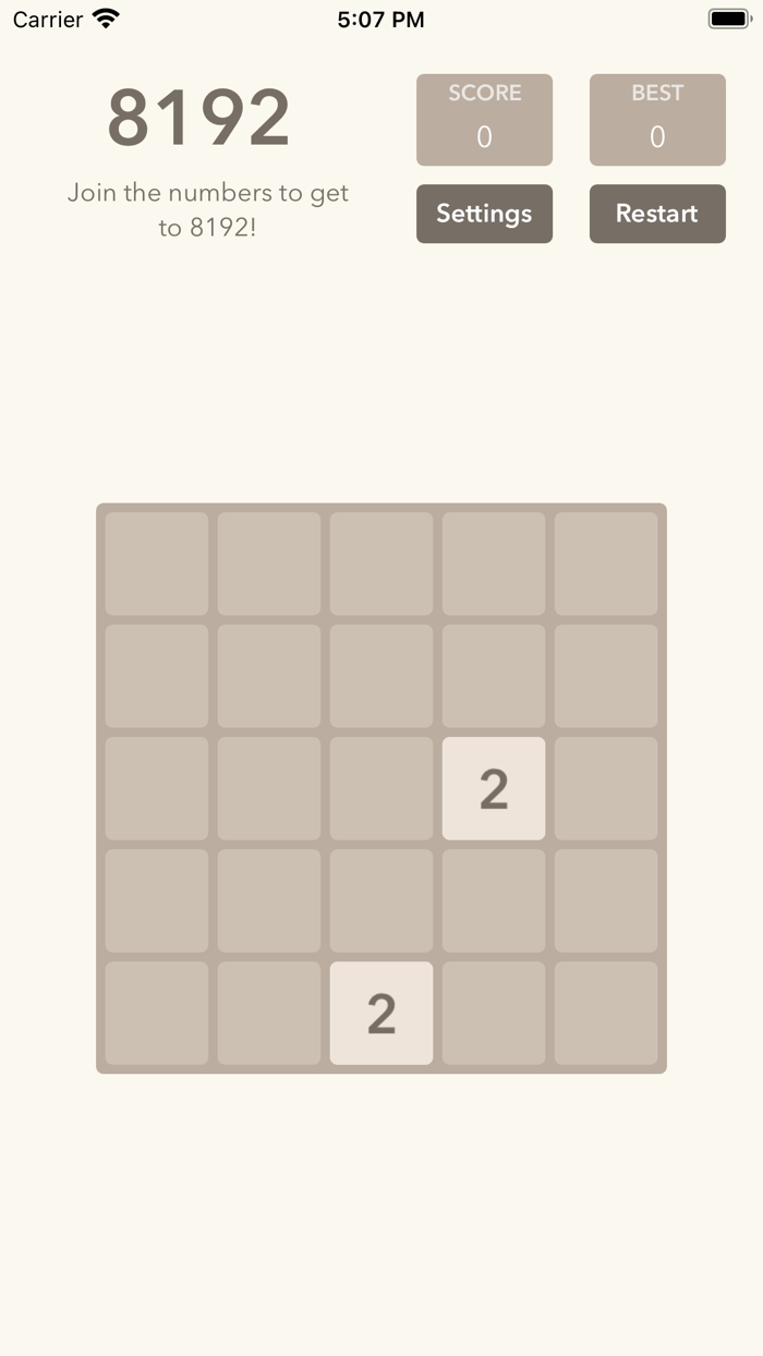 2048 Classic Number Puzzle
