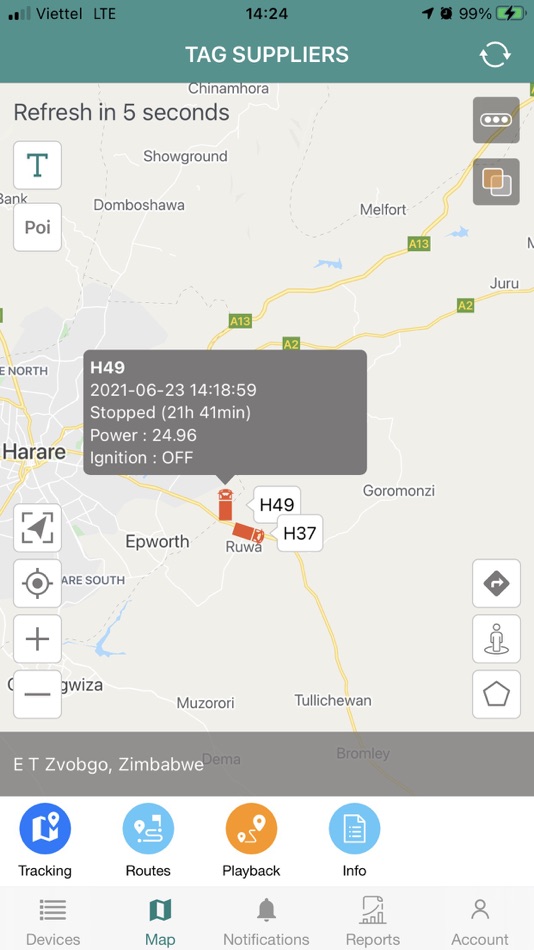 #2. Tend Tracker (iOS) Podle: GoTrack JSC