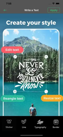 Game screenshot EditTxT-Draw Text Over Pic Pro apk