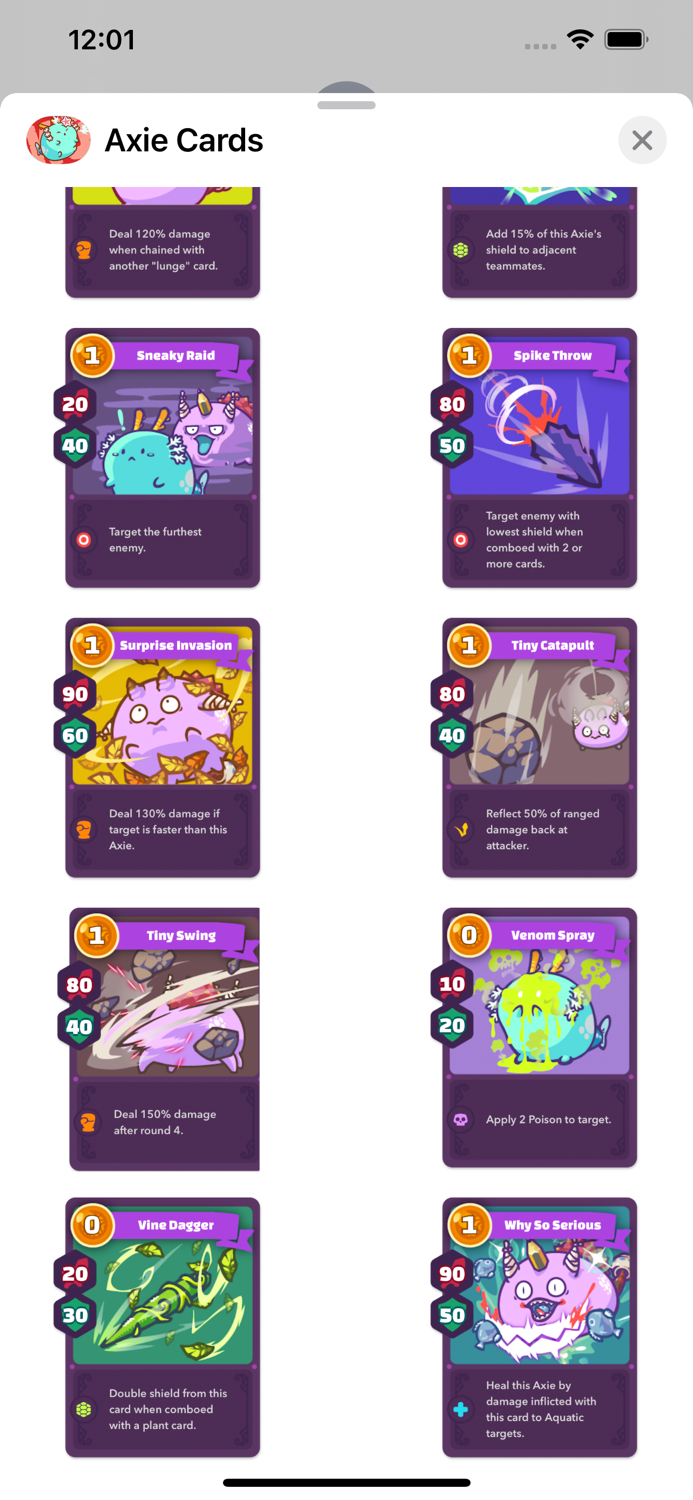 Axie Infinity Cards