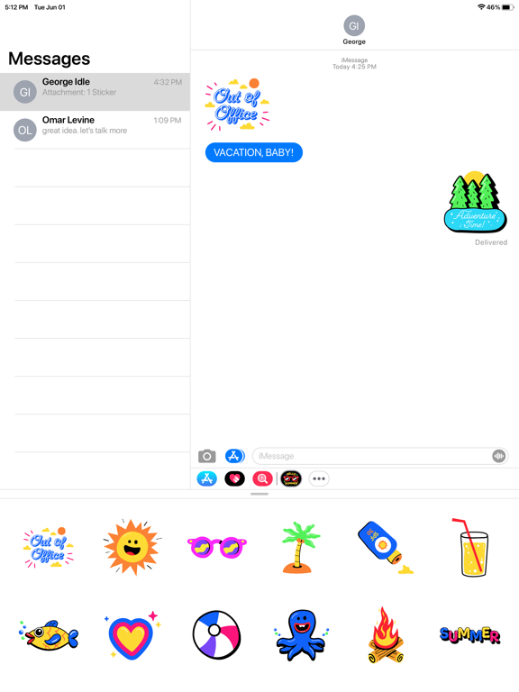 Screenshot #5 pour Hello Hot Summer Fun Stickers