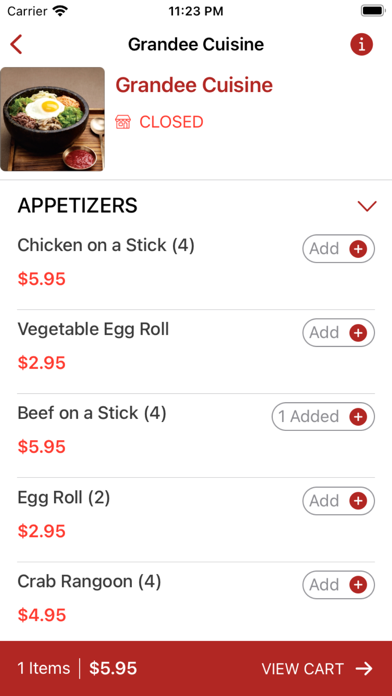 Grandee Cuisine Screenshot