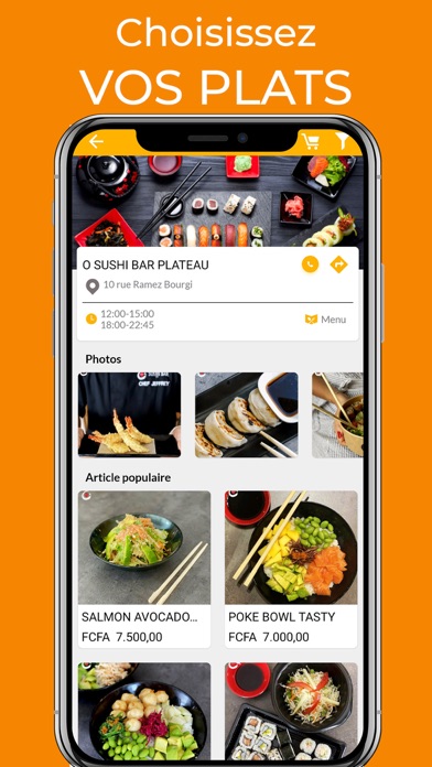 Dakar Food Delivery Screenshot