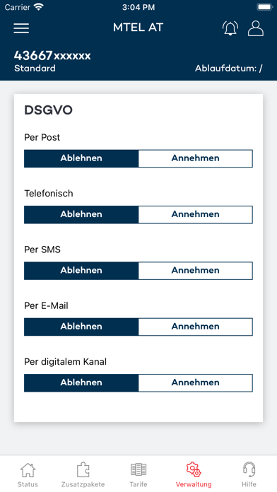 Mein Mtel Austria Screenshot