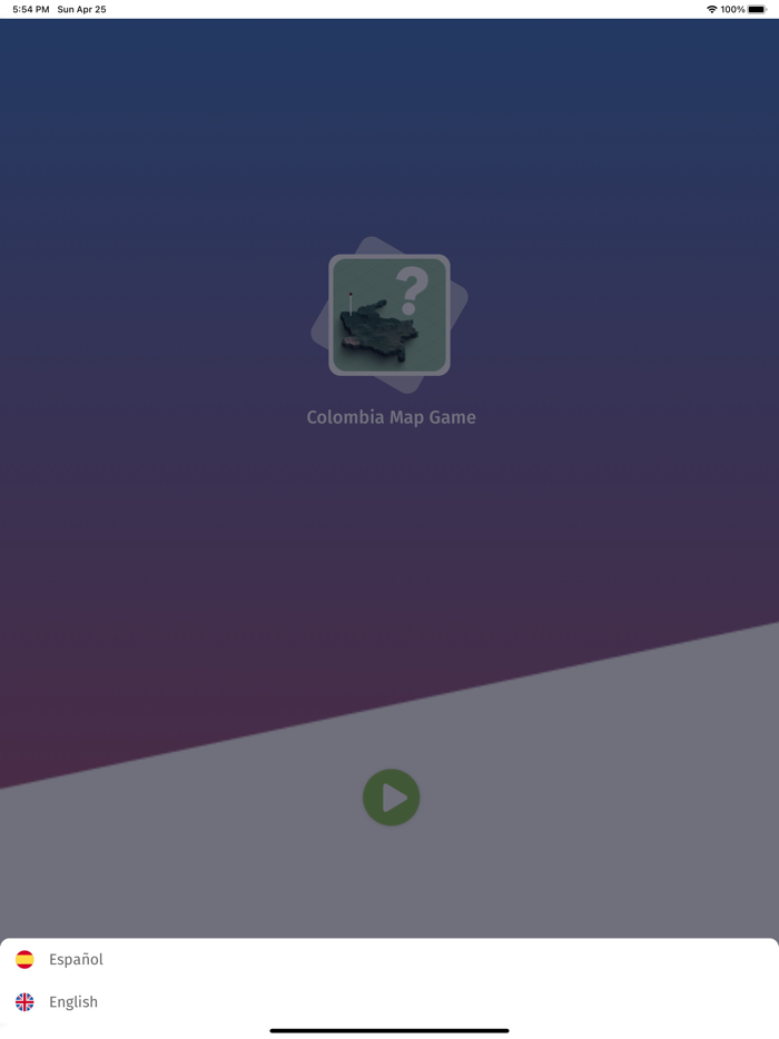 Colombia Departments Map Quiz