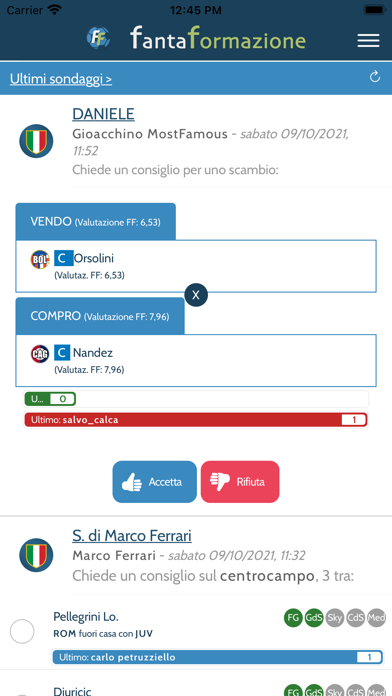 FantaFormazione Screenshot