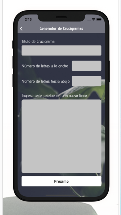 Screenshot #2 pour Generador Crucigrama