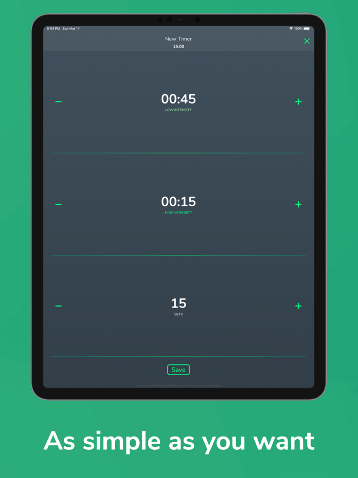 Tabata and HIIT Timer  Cero Pro