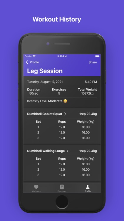 Workout Plan Bot - Workout Log screenshot-3