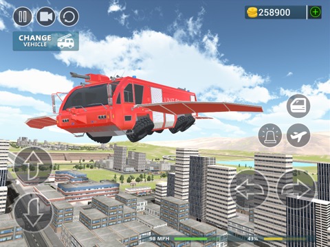 Fire Truck Flying Carのおすすめ画像3