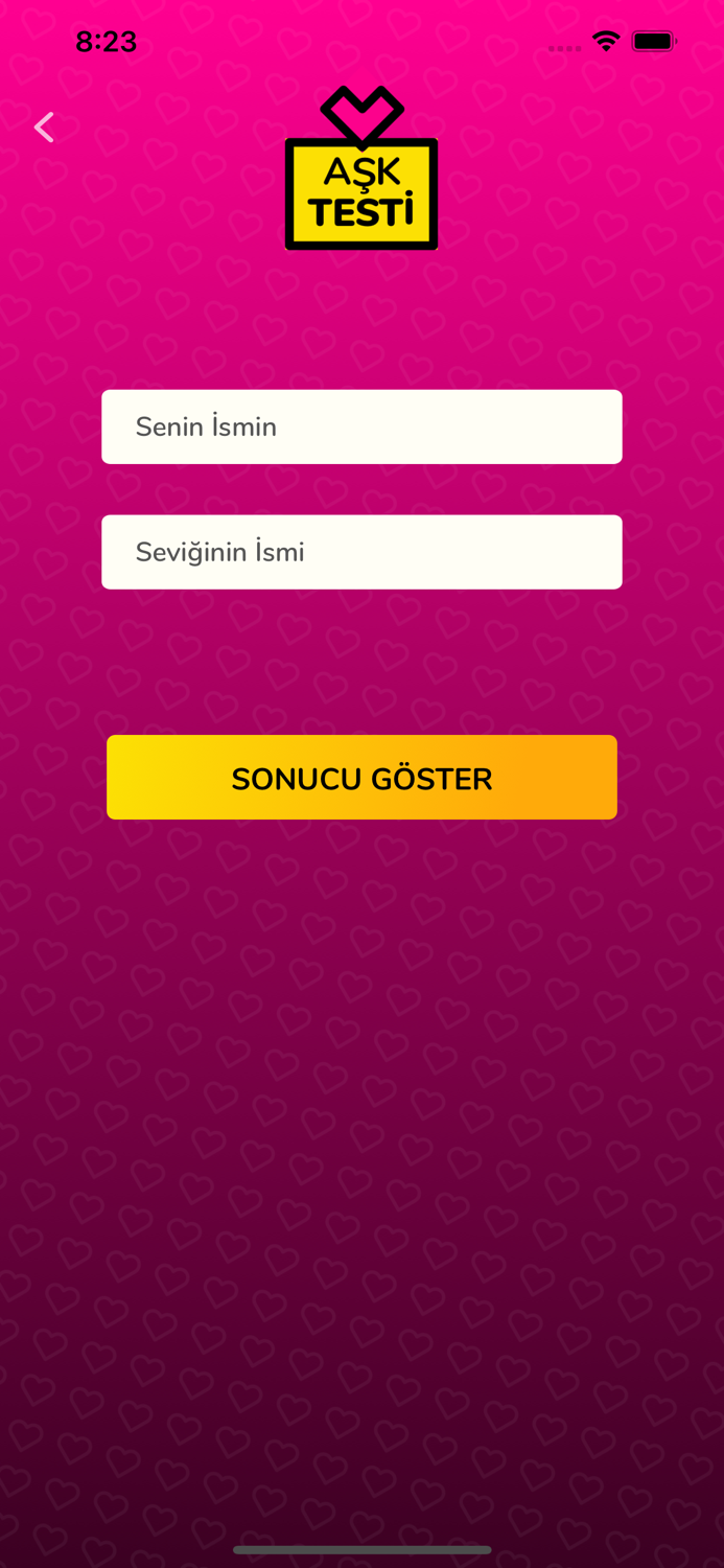 Aşk Testi  Aşkınızı test edin