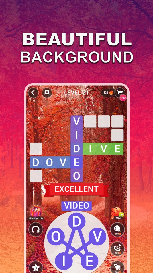 #4. Word Rainbow Crossword (iOS) By: Kiwi Fun HK Limited