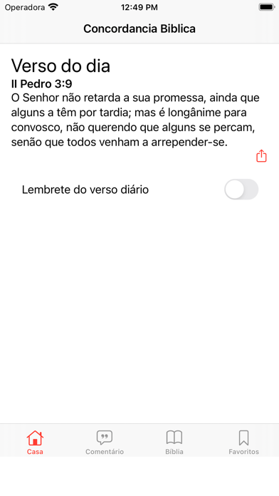 Concordância da Bíblia Screenshot