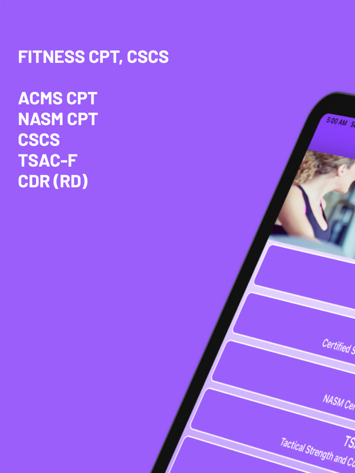 Fitness CPT CSCS CDR TSAC-F