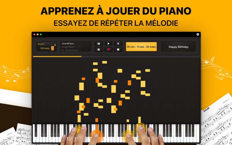 Screenshot #1 pour MIDI Clavier: Apprendre Piano