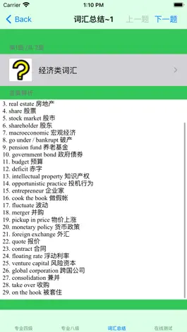 Game screenshot 专业英语真题大全-四级八级 apk