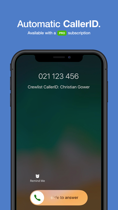 Crewlist Contacts Screenshot