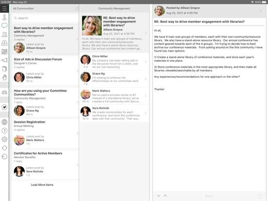 Screenshot #5 pour Synapse-AAN Member Communities