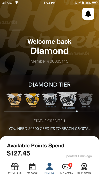 Screenshot 1 of Aspley Hornets Football Club App