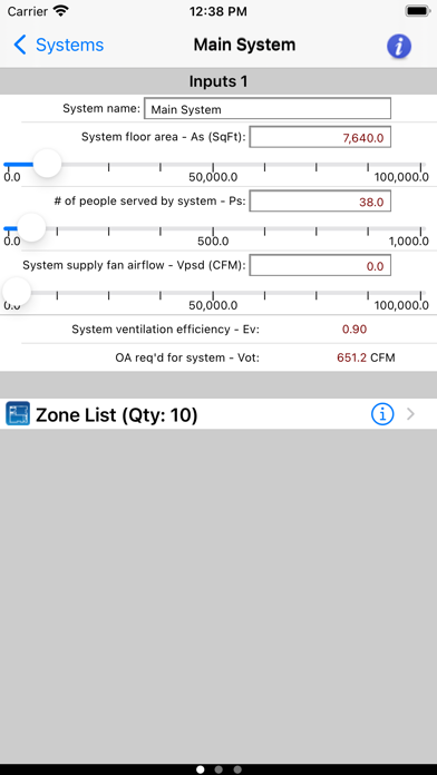 HVAC ASHRAE 62.1 Screenshot