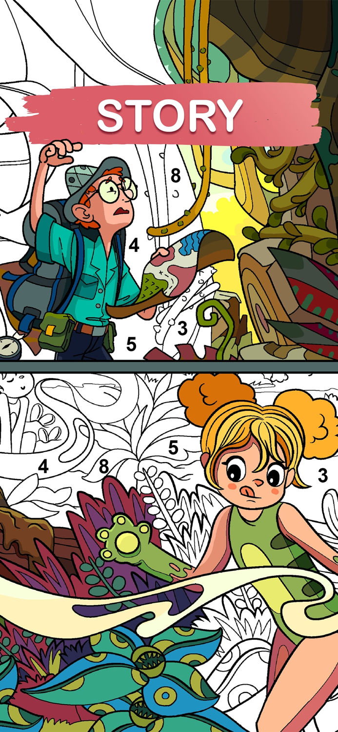 Art games Color by number