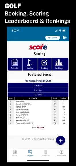 Game screenshot SCORE by Plus+Golf hack