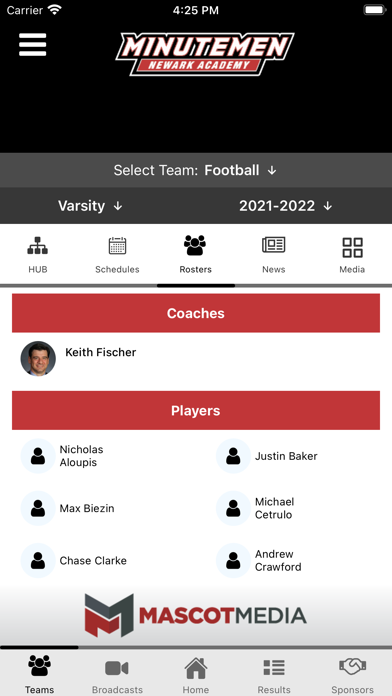 Newark Academy Athletics Screenshot